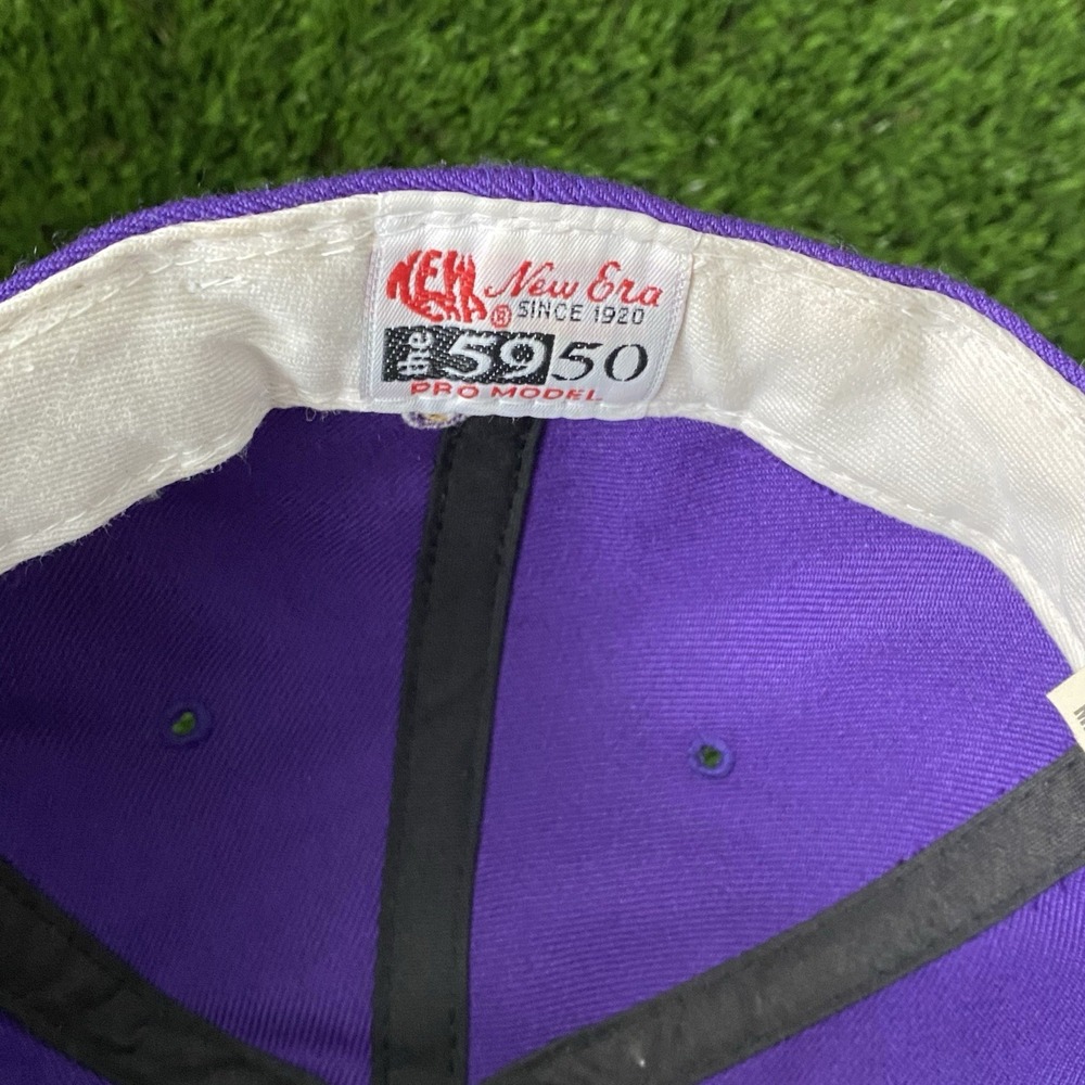 VTG LSU New Era Pro Model 50fifty Fitted 7.5‎ Embroidered Baseball Cap Hat NCAA - Picture 5 of 9